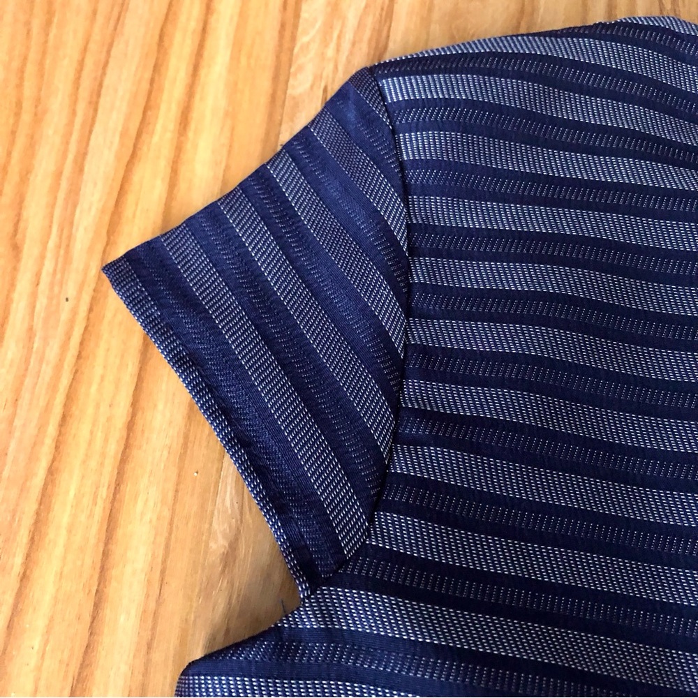 Elegant Striped Blue Dress - Picture 7 of 9
